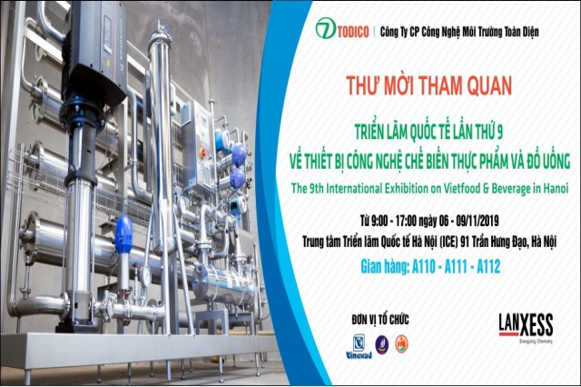 THƯ MỜI THAM QUAN GIAN HÀNG CỦA CÔNG TY TOÀN DIỆN TẠI TRIỂN LÃM "VIETFOOD & BEVERAGE 2019 IN HANOI"